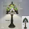 Tiffany Vintage Stained Glass Table Lamp for Bedside or Cafe