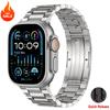 Роскошный титановый ремешок для Apple Watch Ultra 3/2 49 мм 46 мм 45 мм 44 мм 42 мм Металлический браслет для Iwatch Серии 11 10 9 8 7 6 5 4 Браслет