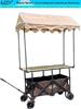 Portable Night Market Mobile Stall with Foldable Table and Four Wheels