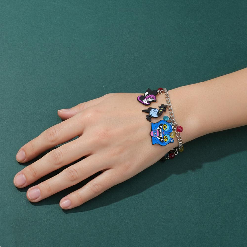 Huntr Kpop Cartoon Demon Slayer Bracelet Zinc Alloy For Women And Men Gift