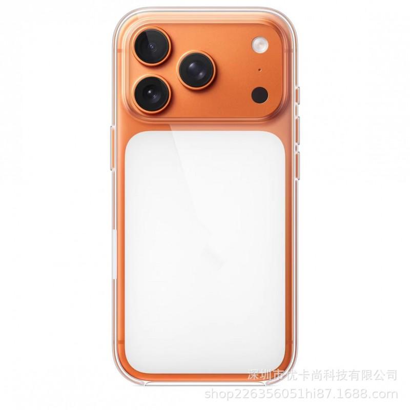Transparent Magnetic Snap-On Case IPhone 17 Pro Max With Animated Design Shockproof Scratch Resistant PC Cover