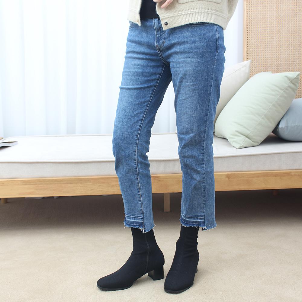 Kerrijade Angela Knit Span Socks Boots_Black