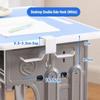 1Pc Dual Hook Desk Side Bag Hook No Drill Backpack Hanger Durable Table Edge Storage Hook  Classroom