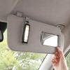 Car Vanity Mirror Light Housing, 2 Piece Interior Lamp Assembly 3ED947109A with Clip-In Base, Clear Lens, and Cabin Lighting