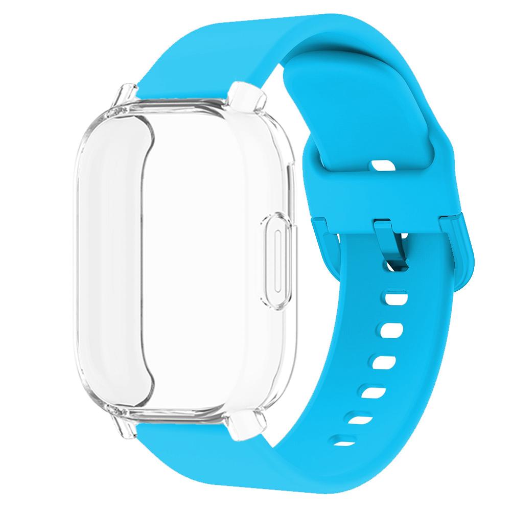 Защитный чехол + ремешок для Redmi Watch 5 active Redmi Watch 5 Lite Полное покрытие экрана Мягкий ТПУ корпус и дышащий спортивный ремешок