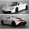 1:32-масштабная игрушечная модель автомобиля McLaren 720S, автомобиль с откатным механизмом из цинкового сплава со звуком и светом и открытой дверью кузова, игрушечный автомобиль для детей, подарок для мальчиков и девочек