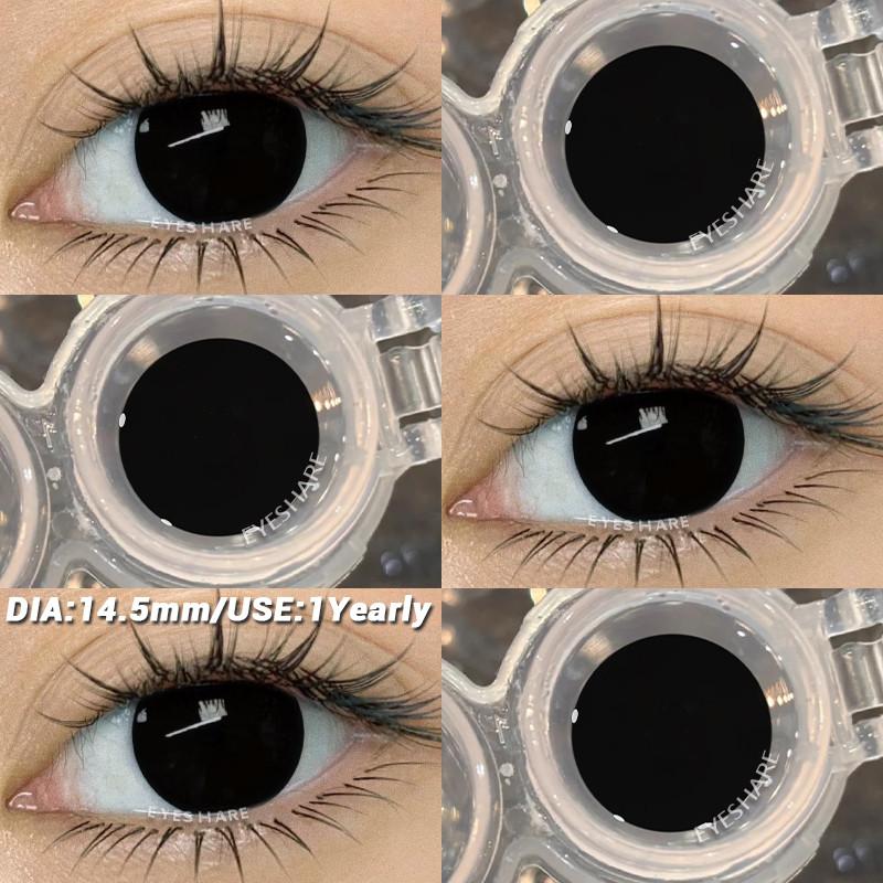 COD EYESHARE RAVEN BLACK Косплей Контактные Линзы Кроваво-красные Хэллоуин Макияж Глаз Линза Белые/Черные Сумасшедшие Косплей Мягкие Линзы