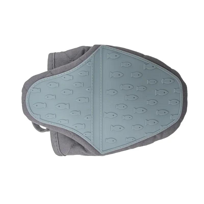 1 шт. Кухонные силиконовые прихватки для духовки, термостойкие, от ожогов, противоскользящие, прихватки, держатель для подноса, тарелки, миски, для выпечки, изоляционные, ручной зажим