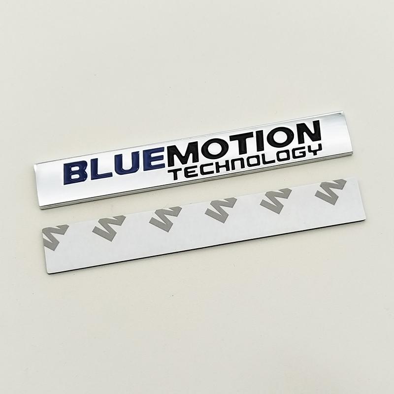 3D Metal JK29 Logo Bluemotion Emblem Car Front Grill Badge Rear Trunk Sticker for VW Blue Motion Sticker Accessories
