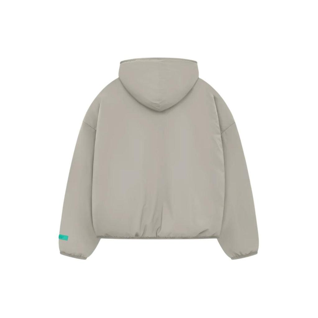 Fear of God Мужские топы Essentials с капюшоном из нейлона и полумолнией, серые 202SP244335F