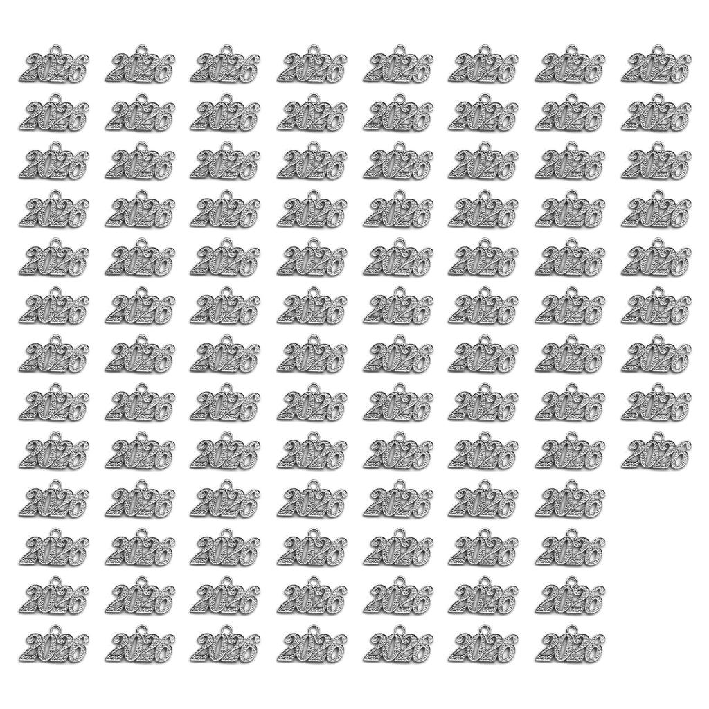 100 шт. Блестящий Год 2026 Металлический Шарм Подвеска для рукоделия Идеально подходит для проектов ручной работы и наборов для изготовления выпускных подарков