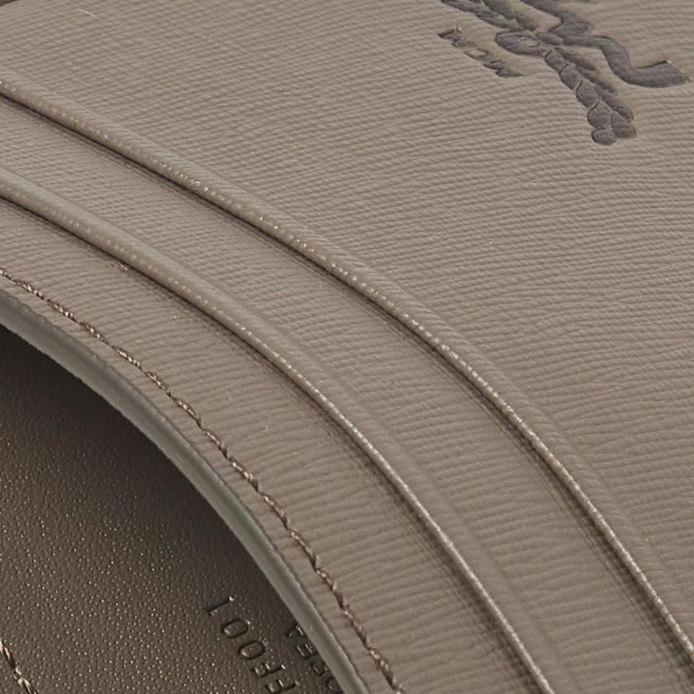 MCM Himmel Логотип с лавровым листом Тисненая кожаная визитница Мини Мужские аксессуары Серый MXAFSAC01FF001