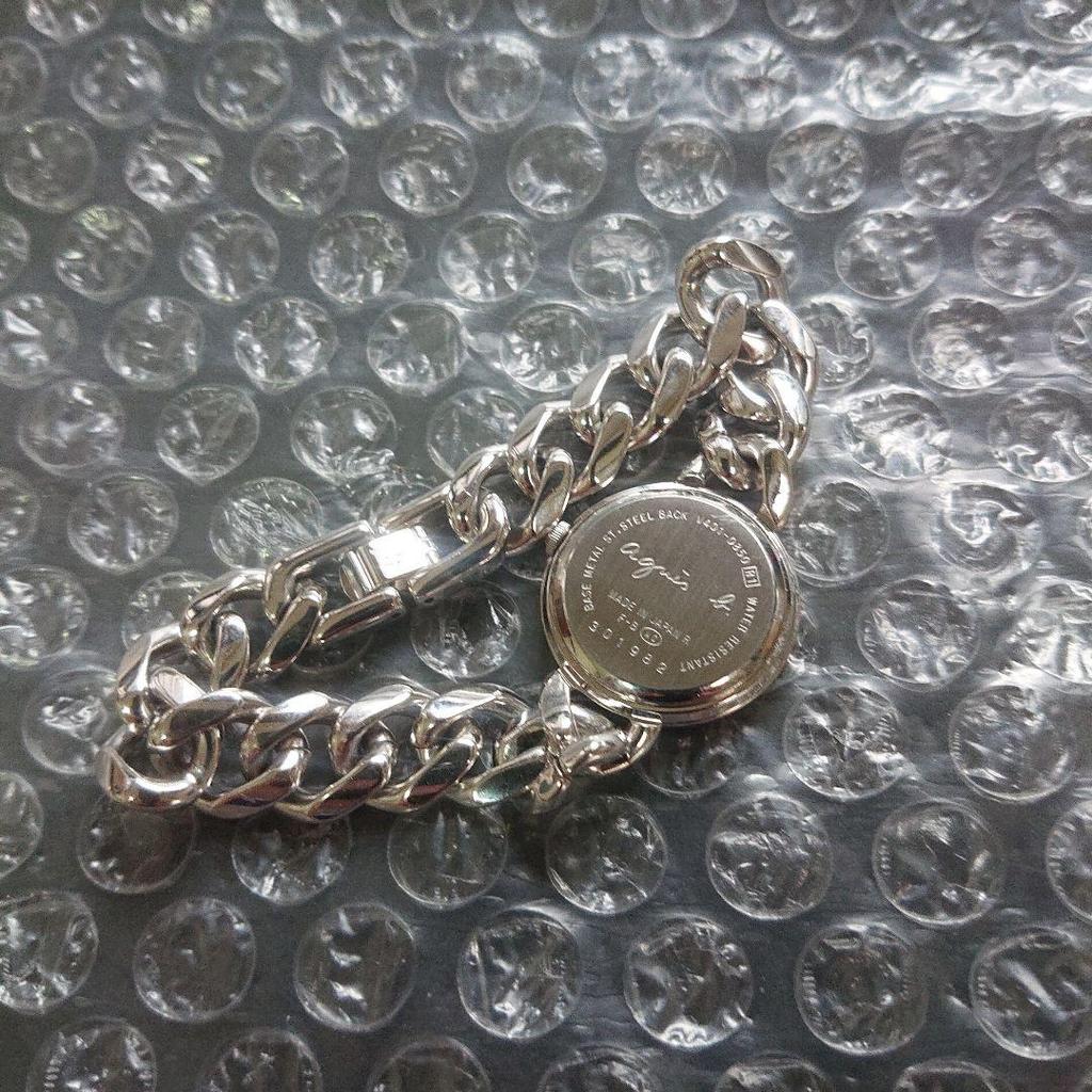 [USED] agnes.b V401 agnes.b. quartz watch, glossy silver