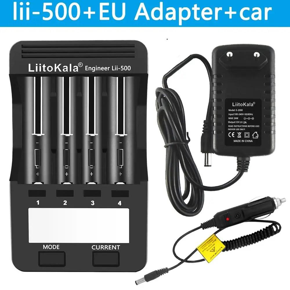 LiitoKala Can detect capacity Lii-500 LCD 3.7V 18650 18350 18500 16340 10440 14500 26650 1.2V AA AAA NiMH lithium battery Charger
