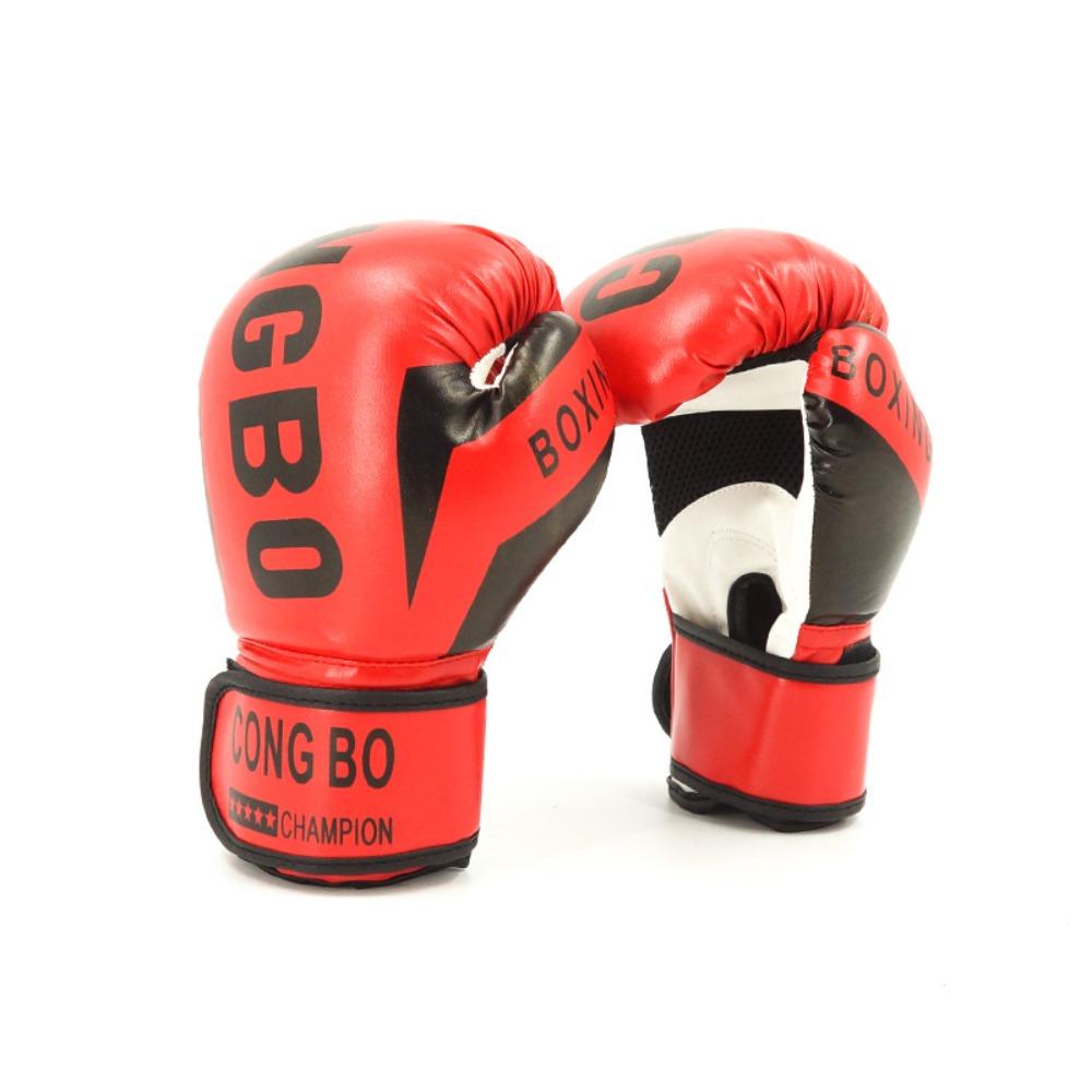 Sponge Padding Leather Boxing Gloves PU Leather Kickboxing Protective Gloves  Children