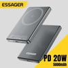 Essager Тонкое внешнее зарядное устройство Power Bank емкостью 5000 мАч для iPhone 15 14 13 Pro Max Power Bank PD 20 Вт Магнитное беспроводное зарядное устройство