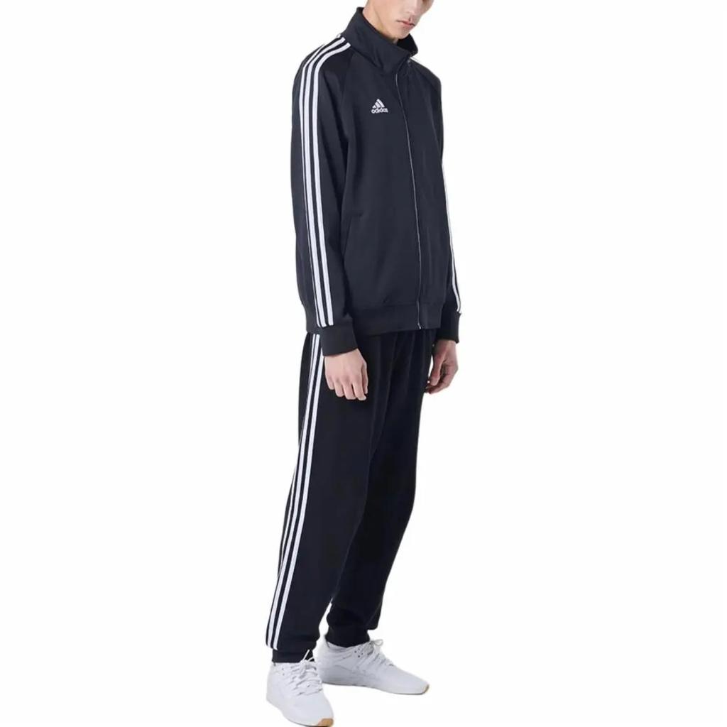 adidas Спортивная куртка унисекс с воротником-стойкой и полосками 3-Stripes