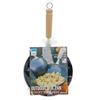 Takagi KANUCHI OUTDOOR Mini Wok, 18cm, Made in Japan, Ideal for Camping, Solo Cooking, Direct Fire, Iron, Small and Compact, Removable Wooden Handle,