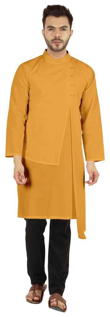 Atasi Индийский дизайнерский Курта для мужской вечерней одежды Однотонный цвет Этнический Длинный
