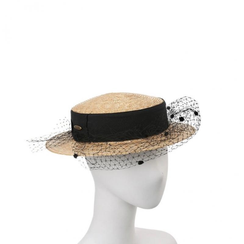 So Salt Bronte Veil Boater Hat Br2b113008