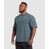 Gymshark Футболка Essential Oversize, цвет: титаново-синий A1a3e UCMQ