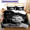 3pcs Lil Peep pattern bedding set duvet cover set includes duvet cover &pillowcases, perfect all season bedroom decoration & gift