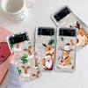 Роскошный чехол Snow Merry Christmas для Samsung Galaxy Z Flip 3 4 5G Funda Z Flip3, прозрачный жесткий противоударный чехол для телефона из ПК