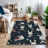 Miffy Rabbit Rug Ideal for Reading Room, Multi-purpose Office Chair Sofa Carpet, Anti-slip Printed Home Area Rug