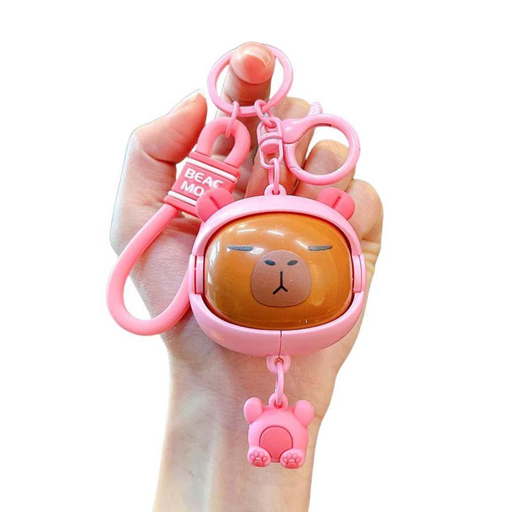 Собака Капибара Форма лица Подвеска с 4 лицами Мультфильм Кукла Брелок Игрушка с изменением лица Друзья