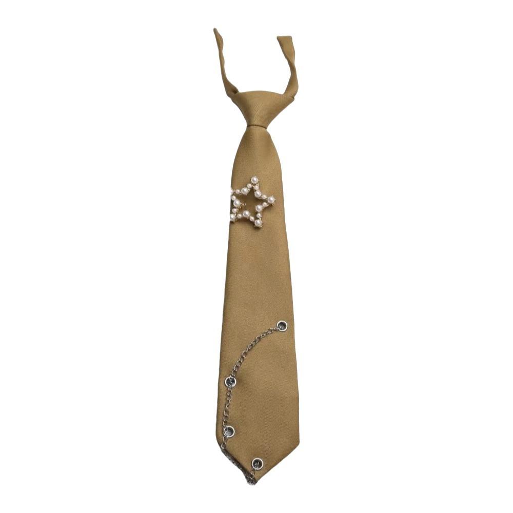 Korean Style Long Necktie Choker Shirt Tie Simple Star Tie Performance