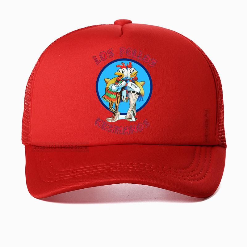 Funny Los Pollos HerUnisexos Breaking Bad Baseball Cap Unisex Women Adjustable Dad Hat Outdoor Breathable Trucker Hat