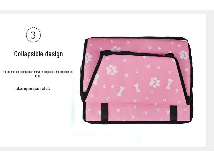 Breathable Mesh Waterproof Pet Car Seat Bag & Travel Hanging Carrier