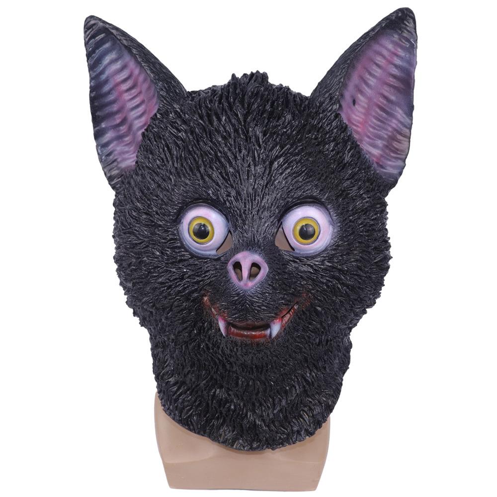 Halloween Horror Vampire Bat Mask, Scary Prank Props, Latex Animal Mask, Bat Monster Headgear