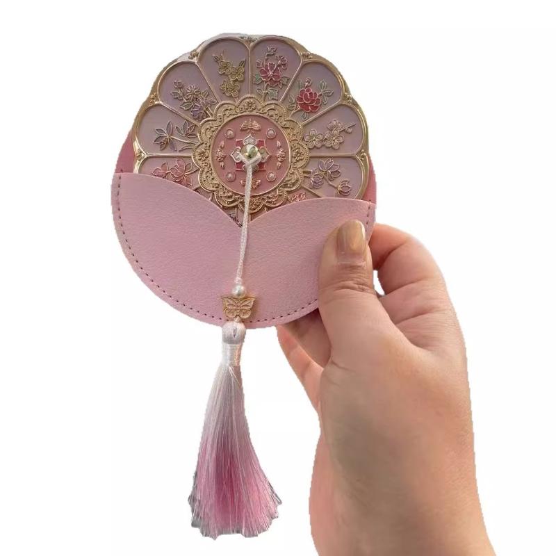 Beijing Forbidden City Twelve Flowers Mirror Guobo Cultural and Creative Ancient Style Palace Carry Makeup Mirror To Send