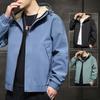 Men's Coat New Spring Korean Version Trendy Work Tops Handsome Casual Slim Hooded Jacket Men's Clothing