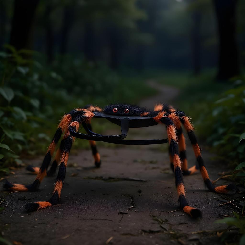 Хэллоуин Костюм Паука для Собаки Маленькая Собака Костюмы Паука на Хэллоуин Жуткий Косплей Наряд для Питомца Нарядные Аксессуары для Щенка на Мероприятие