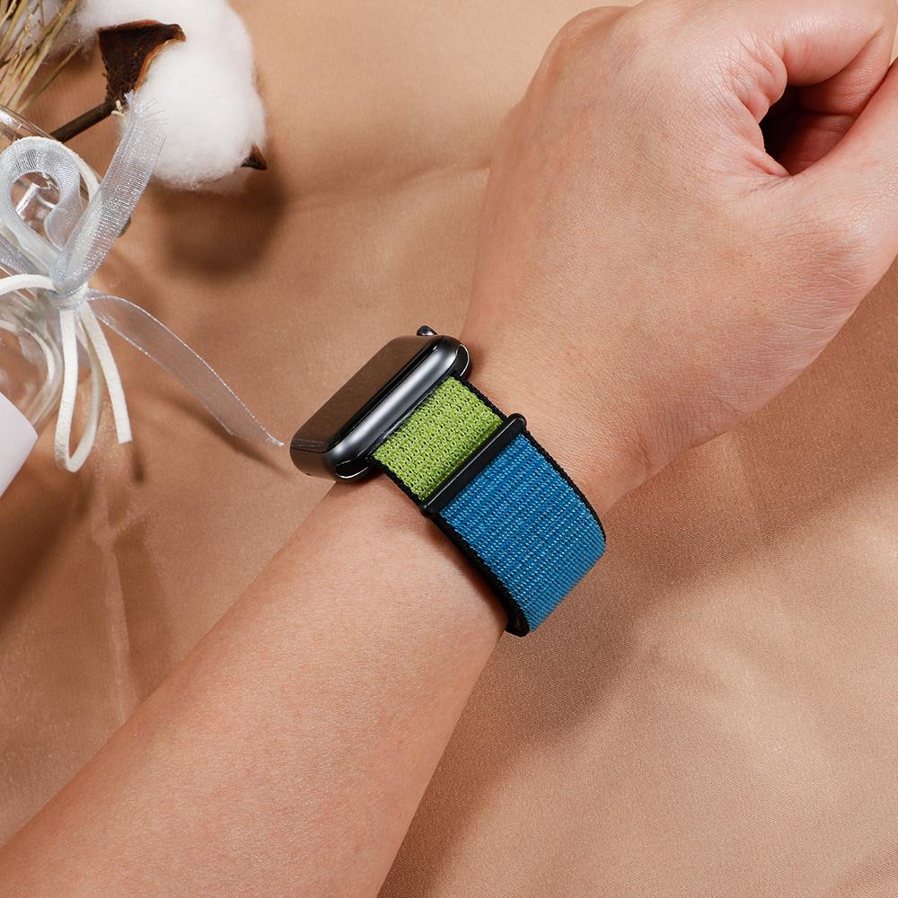 Нейлоновый спортивный ремешок для Apple Watch ремешок 44мм/40мм Apple Watch 6 SE 5 4 3 ремешок Iwatch ремешок 38мм/42мм браслет с аксессуарами для часов