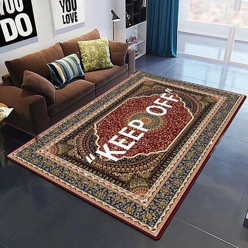 Декоративный квадратный ковер с узором, современный дом, гостиная, пол, матовый ковер для спальни, художественный коврик для плаката, подарок для фанатов Alfombra