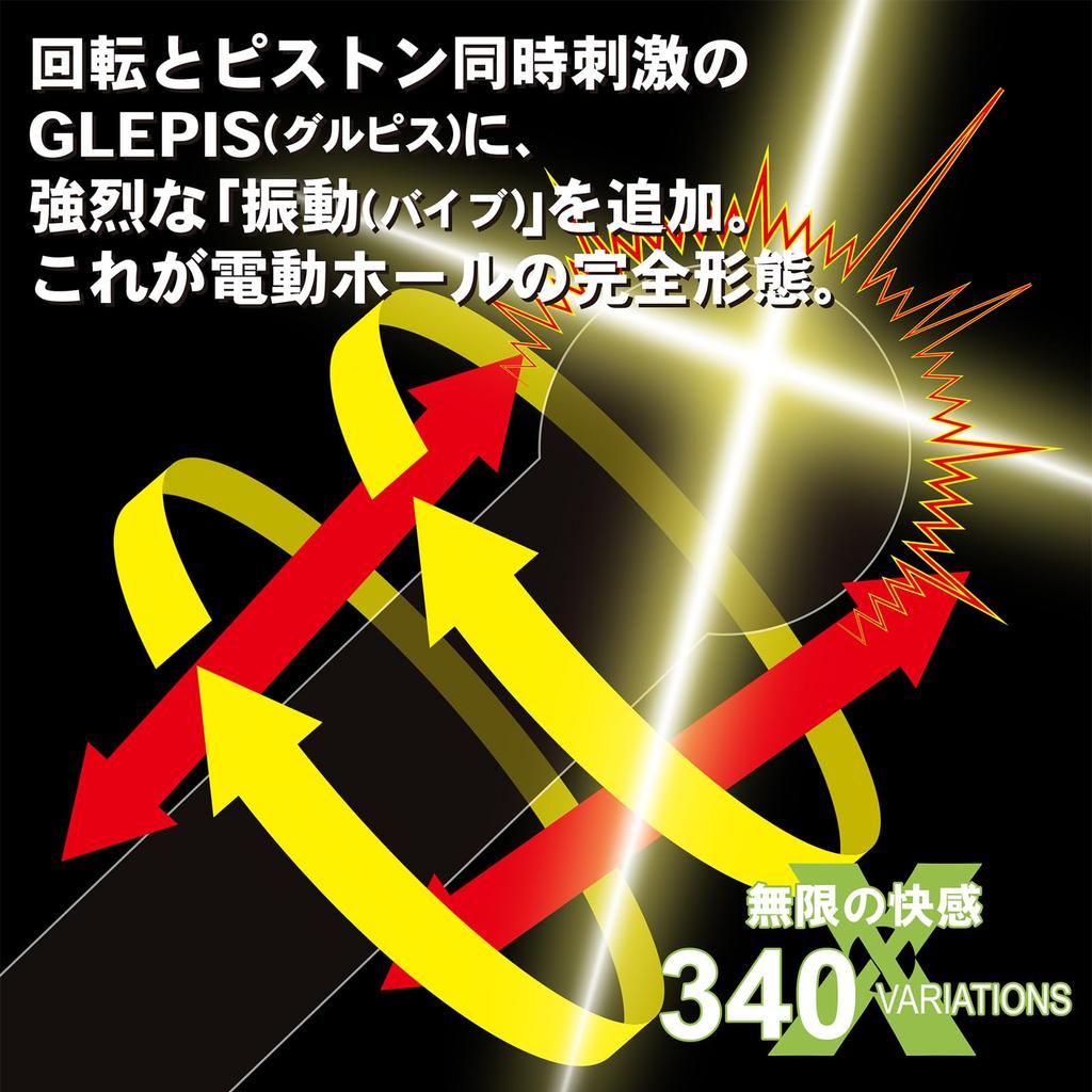 JAPANTOYZ NOL GLEPIS X — это электрический мастурбатор, который усовершенствовал вращательные и поршневые движения, а также добавляет стимуляцию трением и вибрацию.