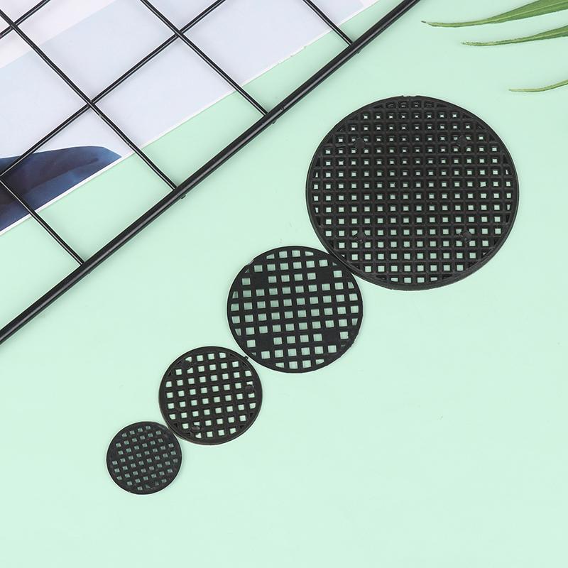 50 шт., нижний сетчатый коврик, многофункциональный цветочный горшок, сетчатая подкладка, отверстие для дна тазика для бонсай, воздухопроницаемая прокладка, садовые принадлежности