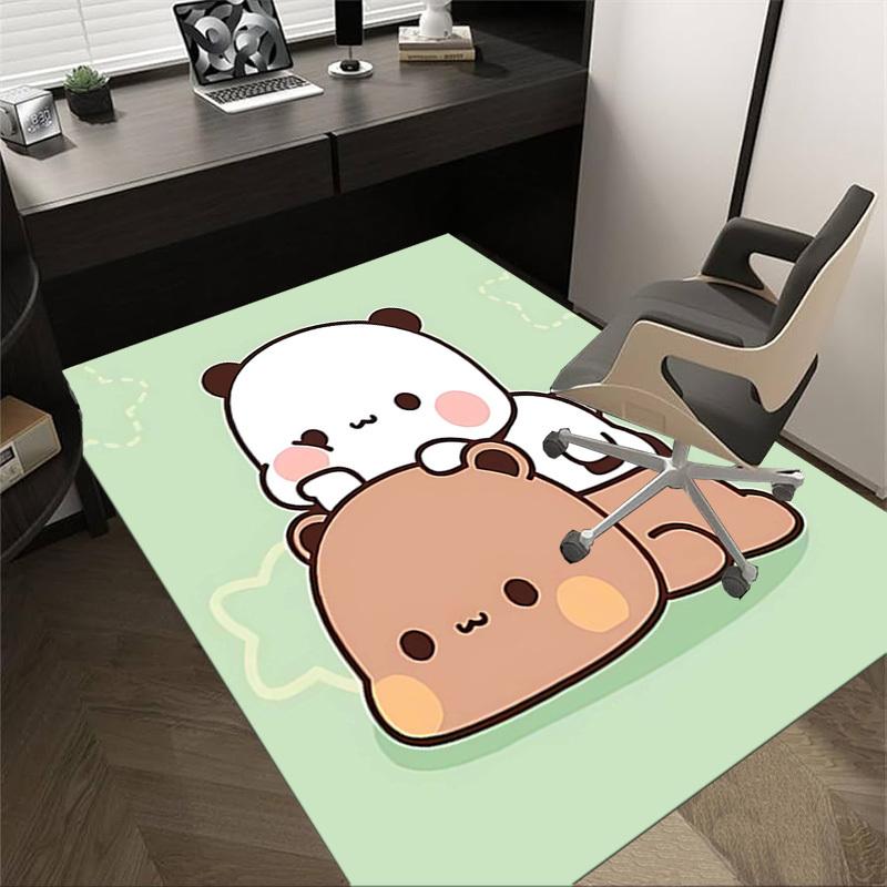 1PC Panda Bear Anti-slip carpet, suitable for Office, bedroomand playrooms. It can also be used as a sofa footrest cover-R48