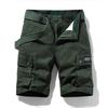 Мужские шорты карго повседневные свободного кроя хлопковые милитари шорты с множеством карманов