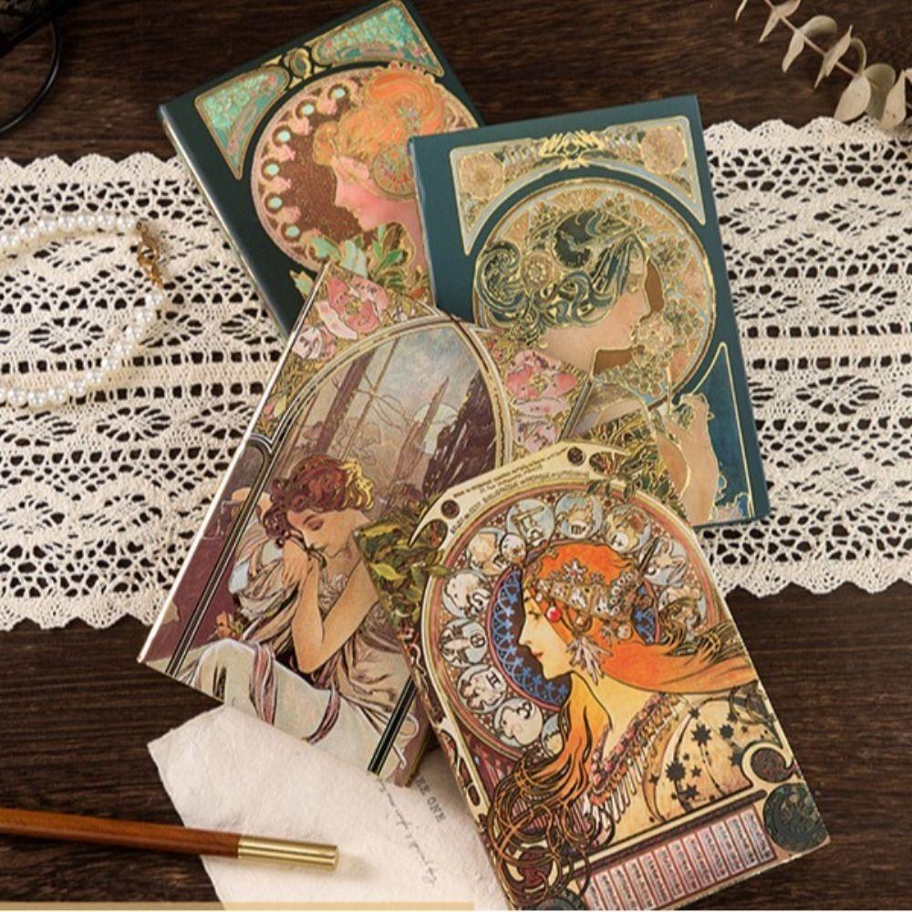 Oil Painting Series Notepad Retro Business Gift Fashion Diary Notebook