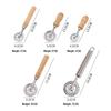 Spot Cake & Pastry Cutter: Oak Wood Handle, Stainless Steel Wheel, Pizza Cutter & Cookie Mold Tool