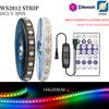 Светодиодная лента WS2812 RGBIC WS2812B 5050SMD Комплект с пультом управления на 28 кнопок USB Гибкая светодиодная лампа 30/60/74/96/144 светодиода/м осветительная лента