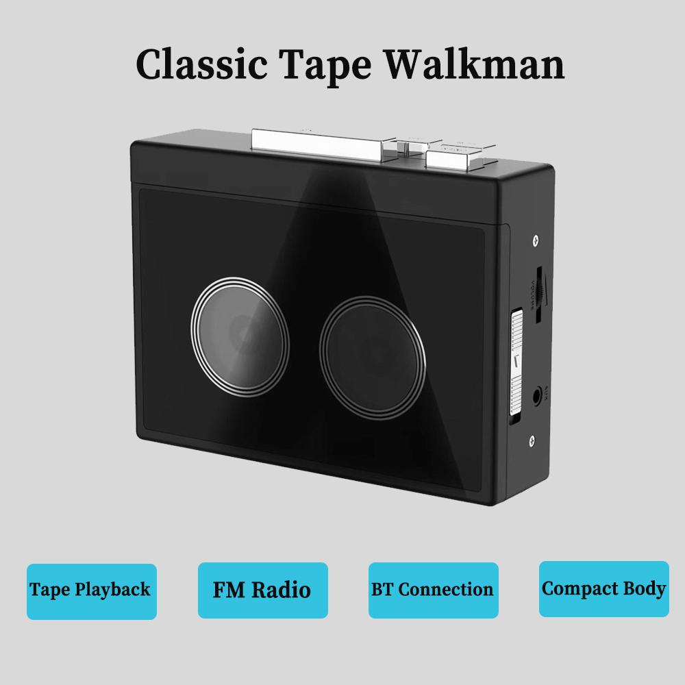 Bluetooth кассетный плеер винтажный ностальгический классический серебристый автоматически переворачивающийся кассетный плеер Hi-Fi кассетный плеер FM-радио