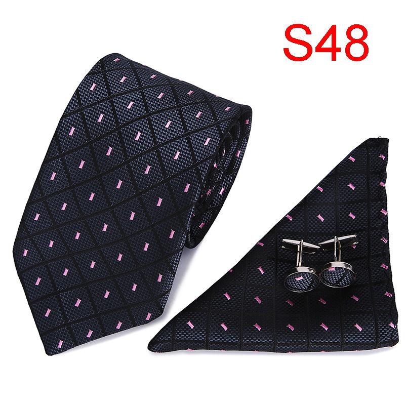 7,5 см деловой мужской галстук набор, полиэстеровый галстук свадебный подарочная коробка