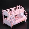 Bunk Bed Dollhouse Double Bed Doll Accessories BJD Doll Princess Double Bed Pretend Play Toy