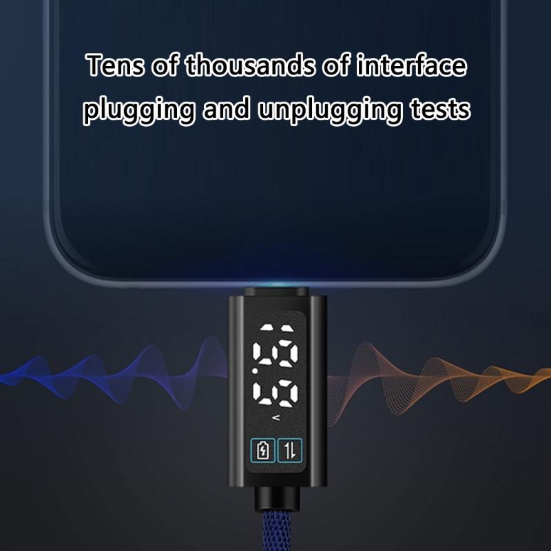Адаптер Type C USB C на USB C Адаптер PD100W Для Быстрой Зарядки И Передачи Данных Мониторинг Питания в Реальном Времени