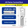 Huaxi Technology Red Copper JGK10-6 Marine Terminal Block - Cold-Pressed Crimp Ring